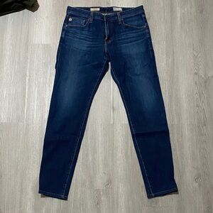 AG Adriano Goldschmied Men's Skinny Jeans in Dark Blue